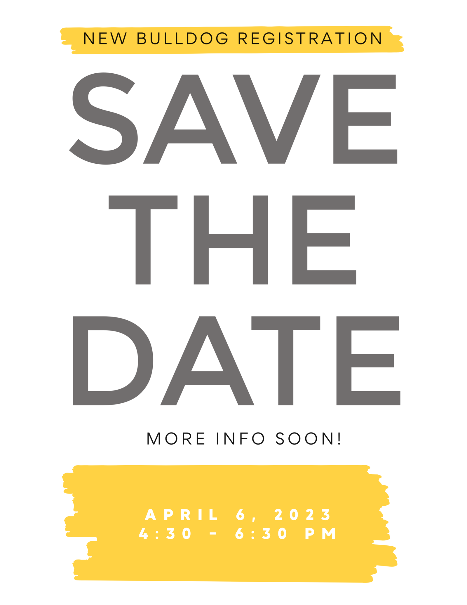  Registration Night is April 6th, 4:30-6:30 PM